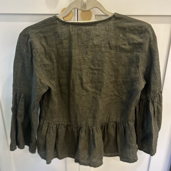 Zara Olive Green Women's Top XS - Picture 4 of 4